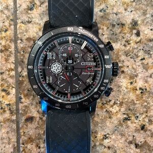 Citizen Eco Drive Star Wars Darth Vader watch.